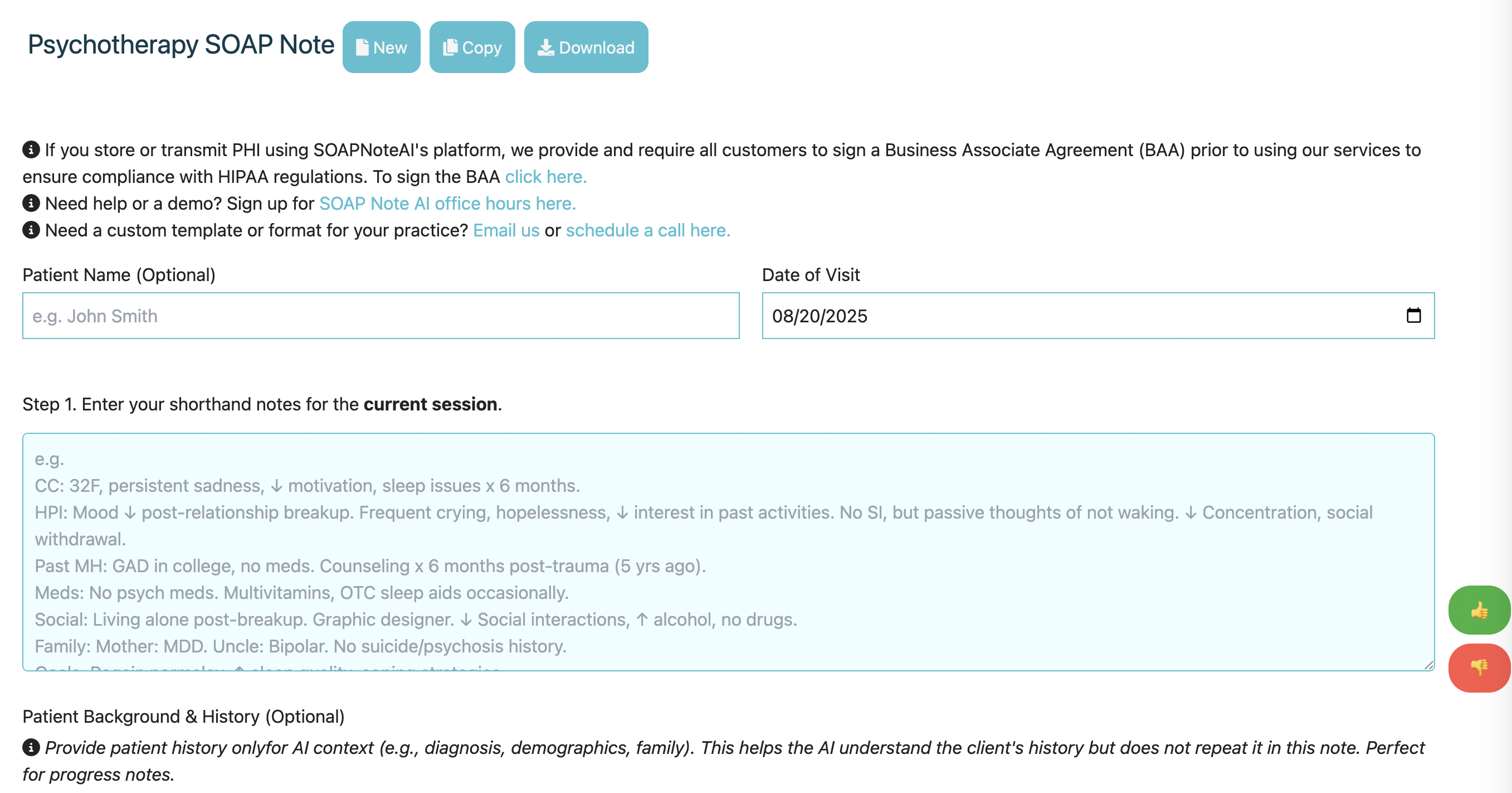 Text to Auto Note
